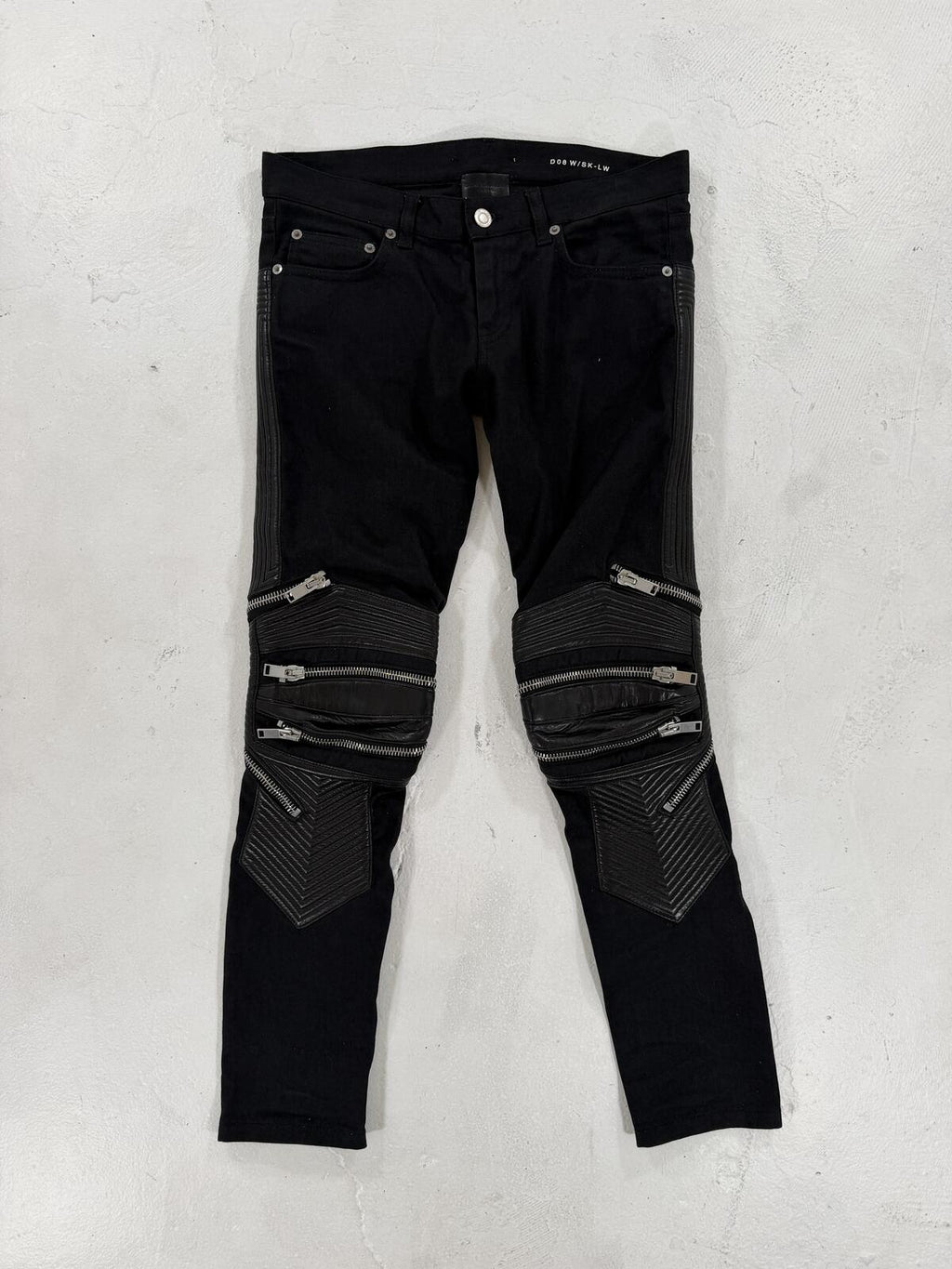 Saint Laurent D08 black biker denim {{ color }} {{ brand }} {{ archive }} {{ season }} {{ year }} {{ hedi slimane }}