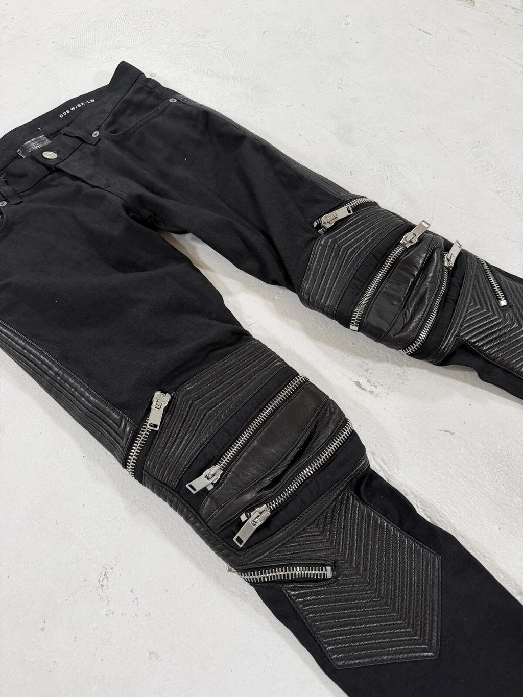 Saint Laurent D08 black biker denim {{ color }} {{ brand }} {{ archive }} {{ season }} {{ year }} {{ hedi slimane }}