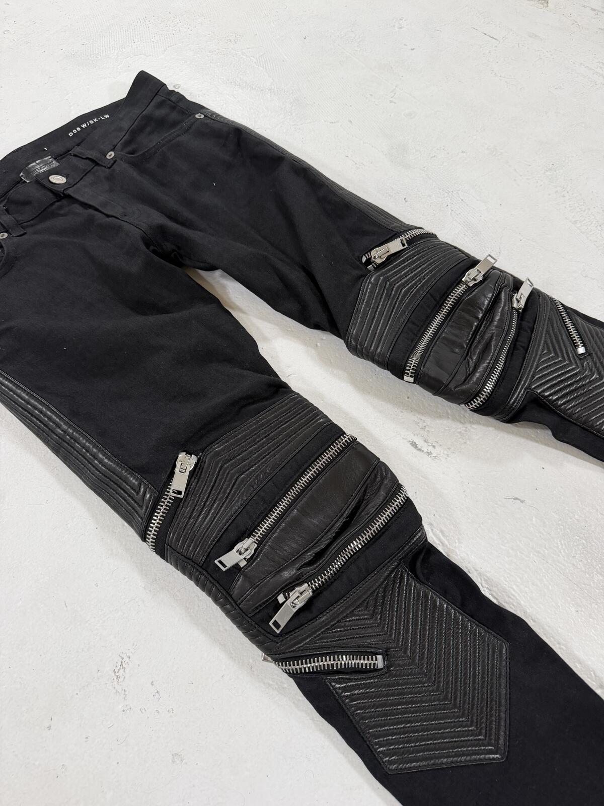 Saint Laurent D08 black biker denim {{ color }} {{ brand }} {{ archive }} {{ season }} {{ year }} {{ hedi slimane }}