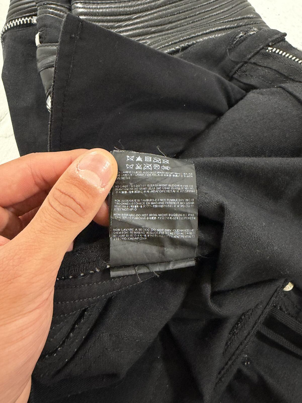 Saint Laurent D08 black biker denim {{ color }} {{ brand }} {{ archive }} {{ season }} {{ year }} {{ hedi slimane }}