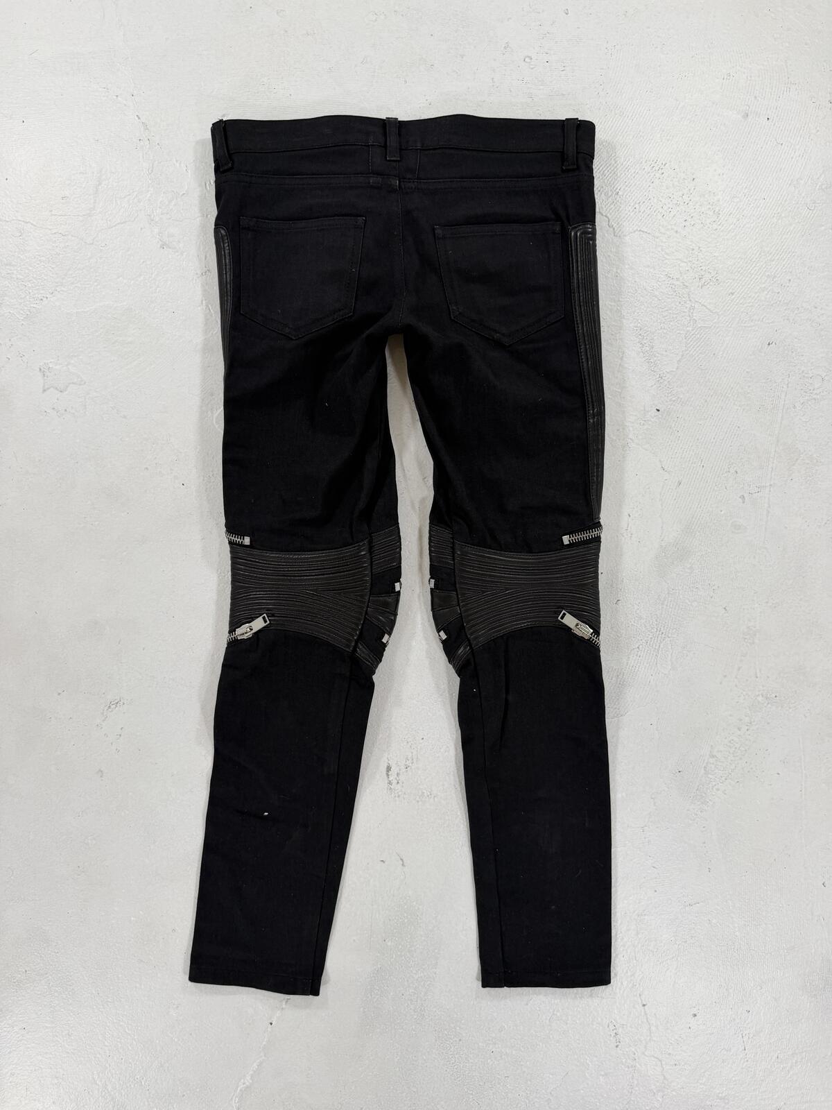 Saint Laurent D08 black biker denim {{ color }} {{ brand }} {{ archive }} {{ season }} {{ year }} {{ hedi slimane }}