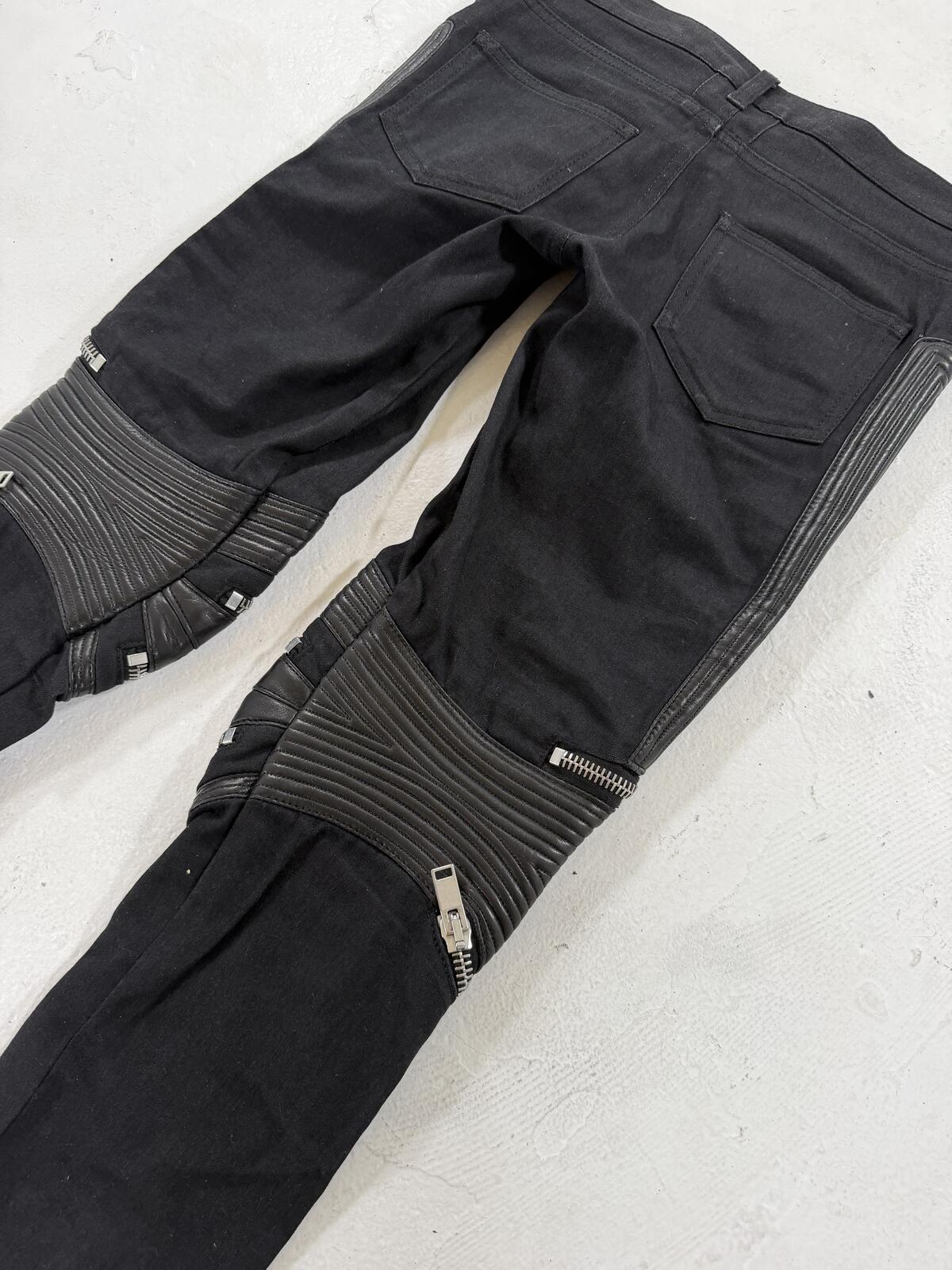 Saint Laurent D08 black biker denim {{ color }} {{ brand }} {{ archive }} {{ season }} {{ year }} {{ hedi slimane }}