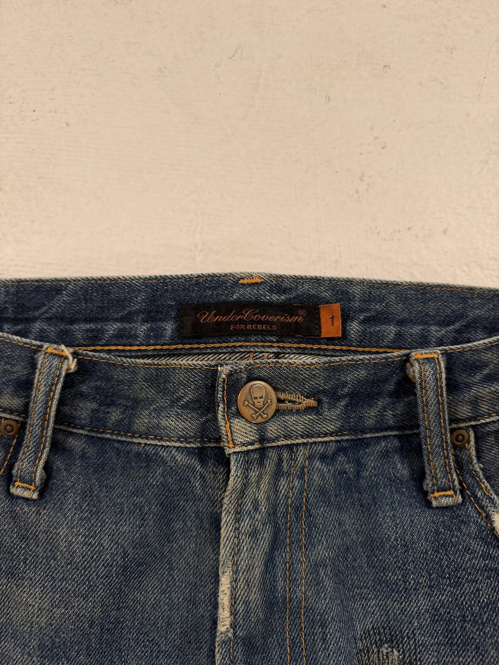 Undercover SS05 "But Beautiful" Graffiti Patchwork Denim {{ color }} {{ brand }} {{ archive }} {{ season }} {{ year }} {{ hedi slimane }}