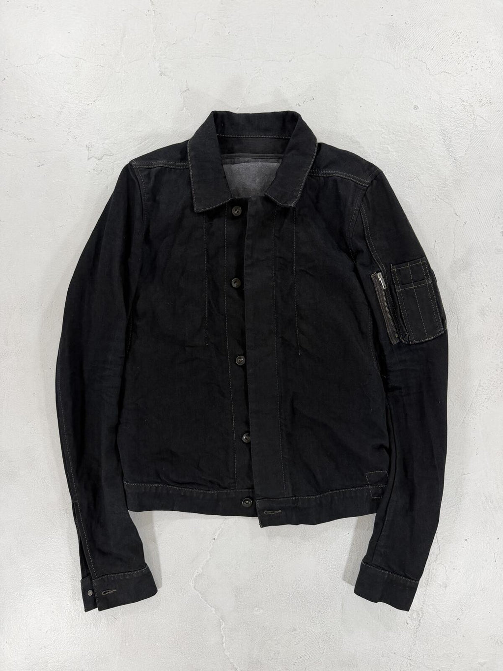 Rick Owens 09' Olmar & Mirta denim jacket {{ color }} {{ brand }} {{ archive }} {{ season }} {{ year }} {{ hedi slimane }}
