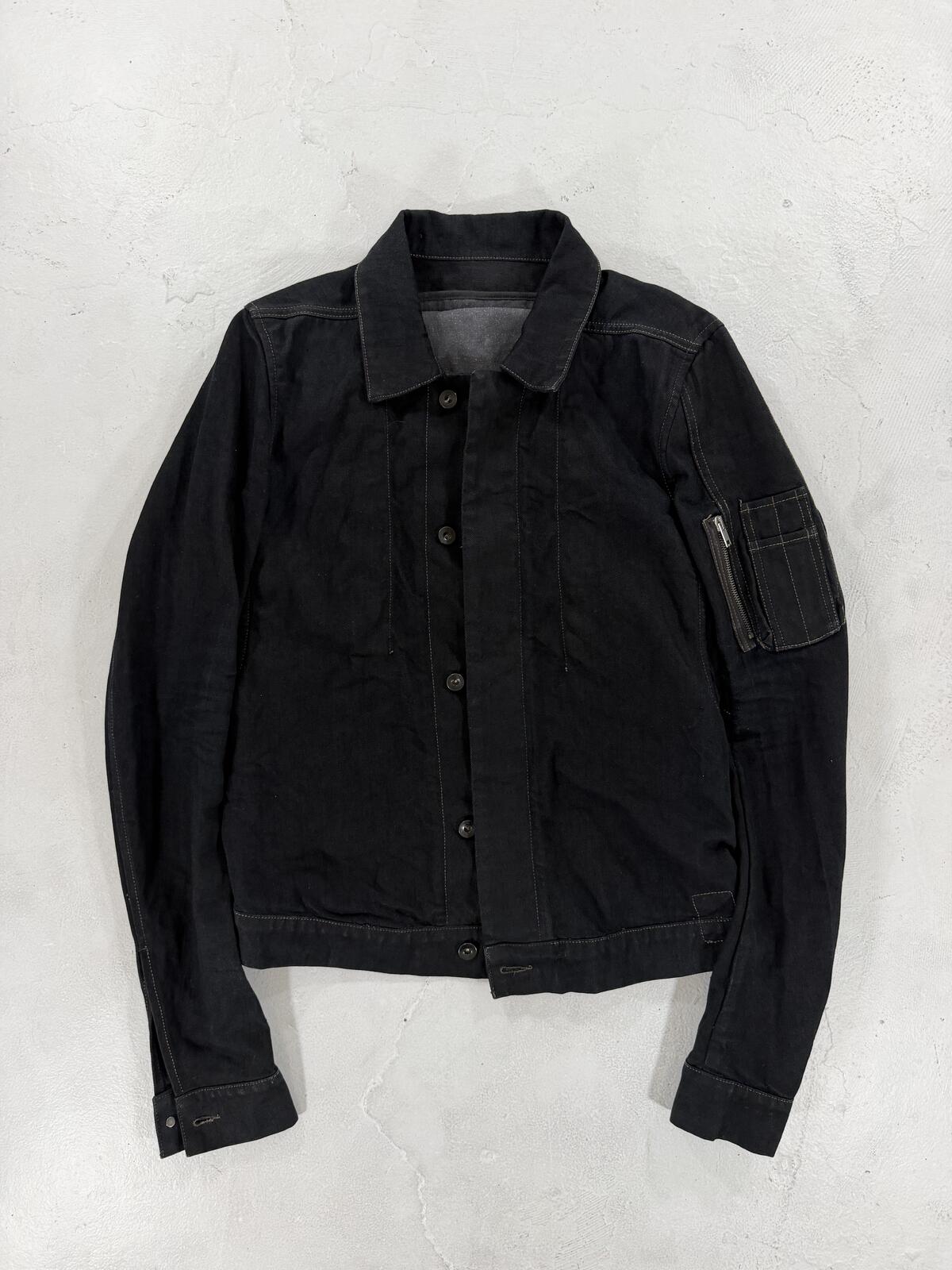 Rick Owens 09' Olmar & Mirta denim jacket {{ color }} {{ brand }} {{ archive }} {{ season }} {{ year }} {{ hedi slimane }}