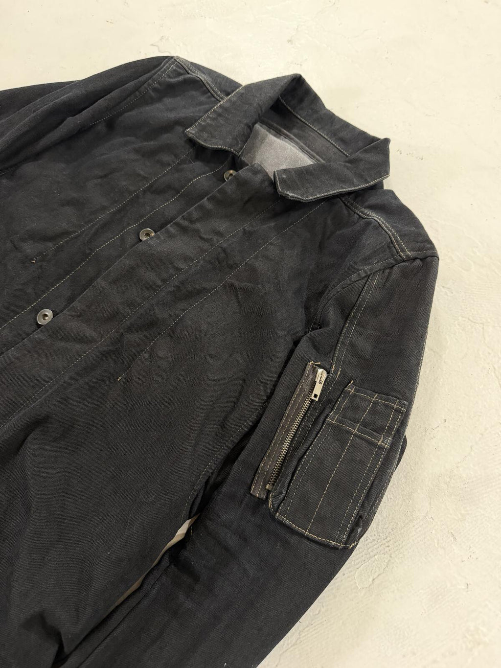 Rick Owens 09' Olmar & Mirta denim jacket {{ color }} {{ brand }} {{ archive }} {{ season }} {{ year }} {{ hedi slimane }}