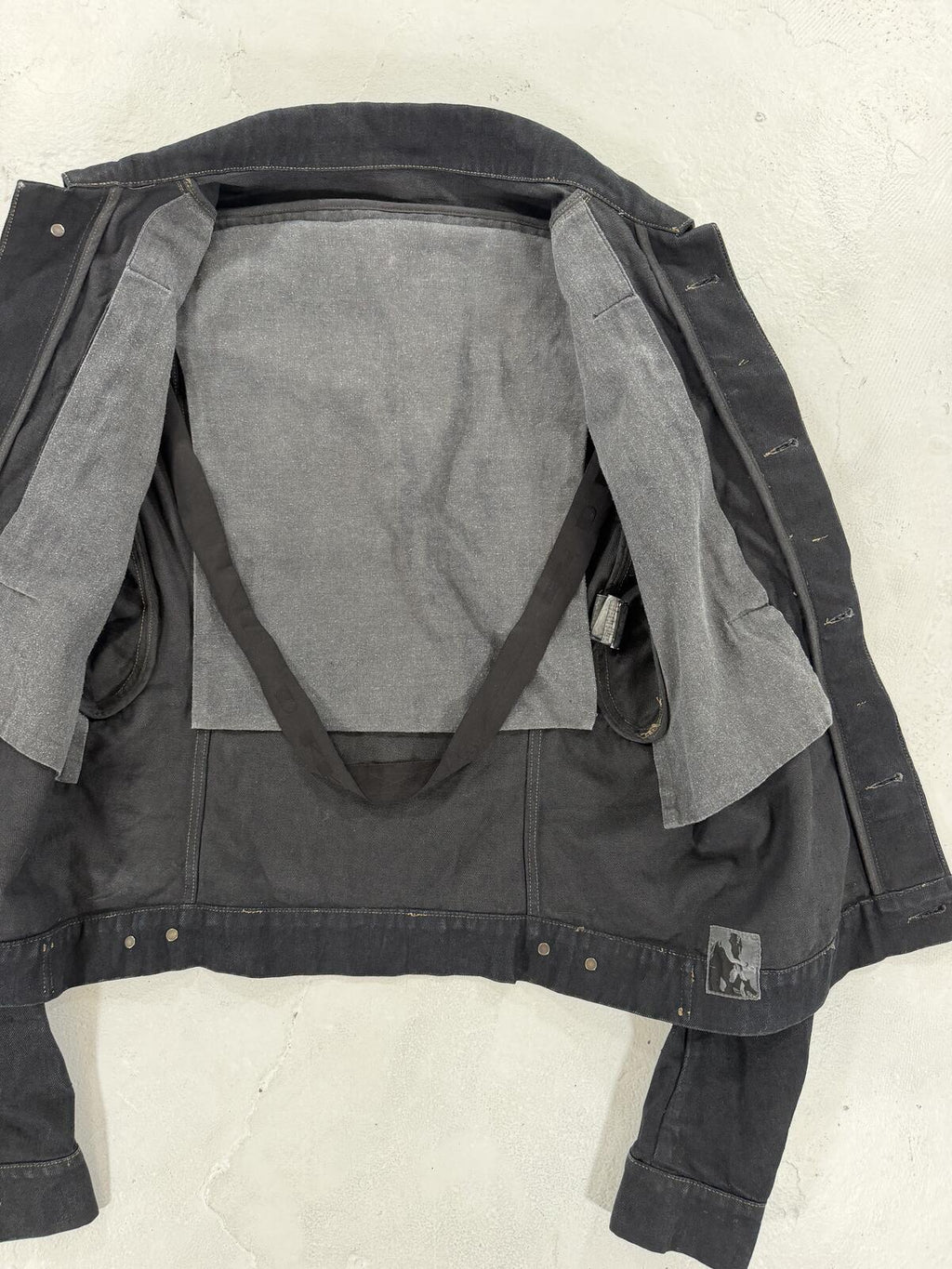 Rick Owens 09' Olmar & Mirta denim jacket {{ color }} {{ brand }} {{ archive }} {{ season }} {{ year }} {{ hedi slimane }}