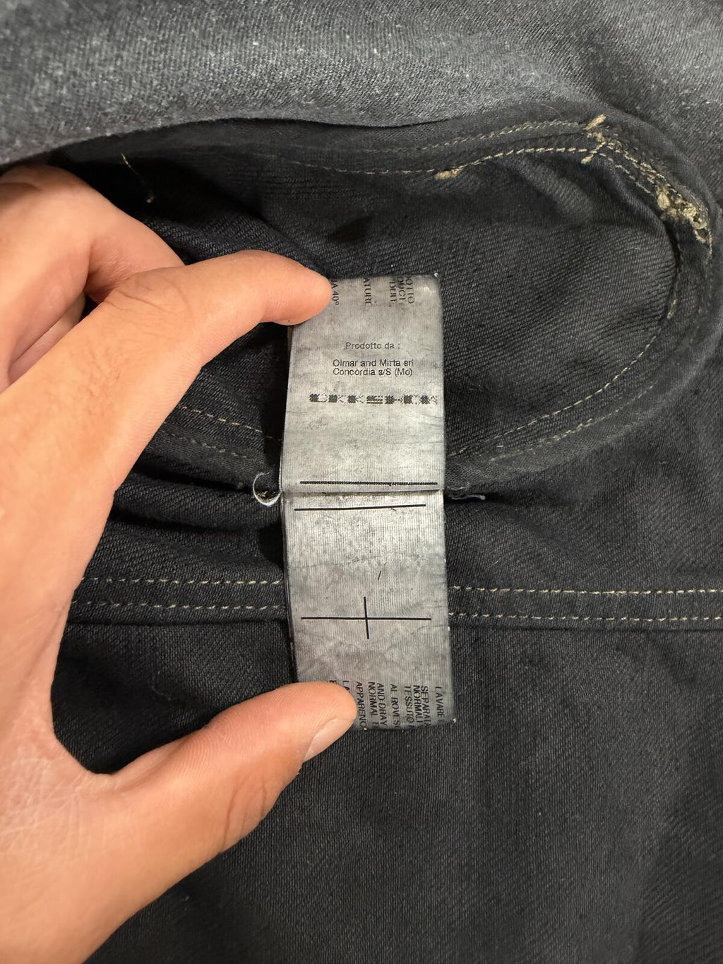 Rick Owens 09' Olmar & Mirta denim jacket {{ color }} {{ brand }} {{ archive }} {{ season }} {{ year }} {{ hedi slimane }}