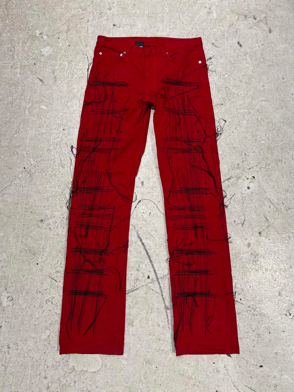 Dior Homme Red Stitch Denim