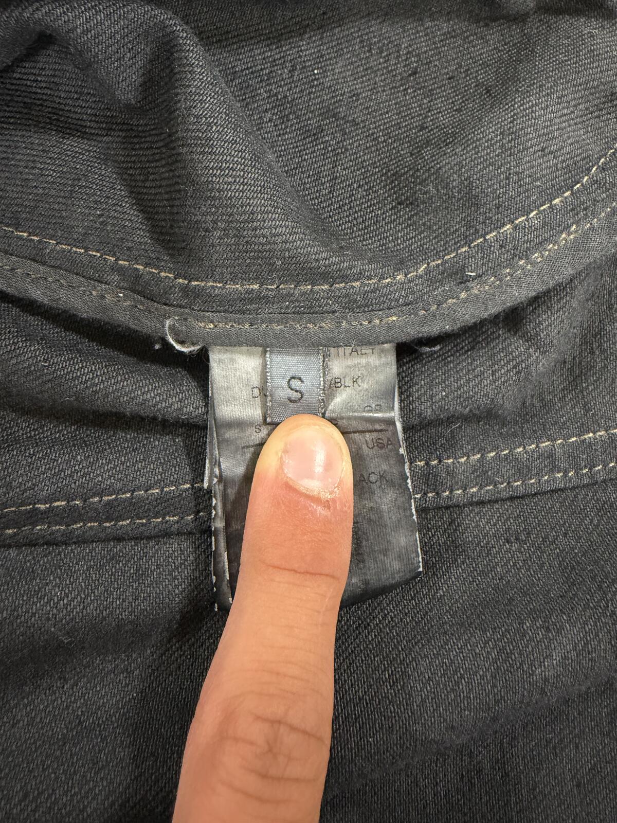 Rick Owens 09' Olmar & Mirta denim jacket {{ color }} {{ brand }} {{ archive }} {{ season }} {{ year }} {{ hedi slimane }}