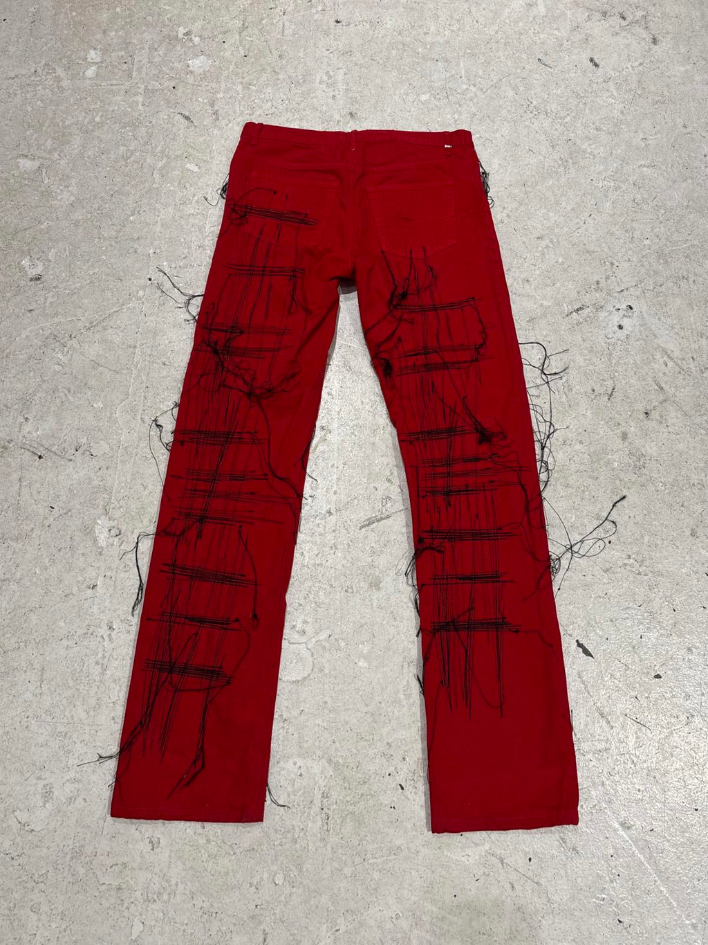 Dior Homme Red Stitch Denim