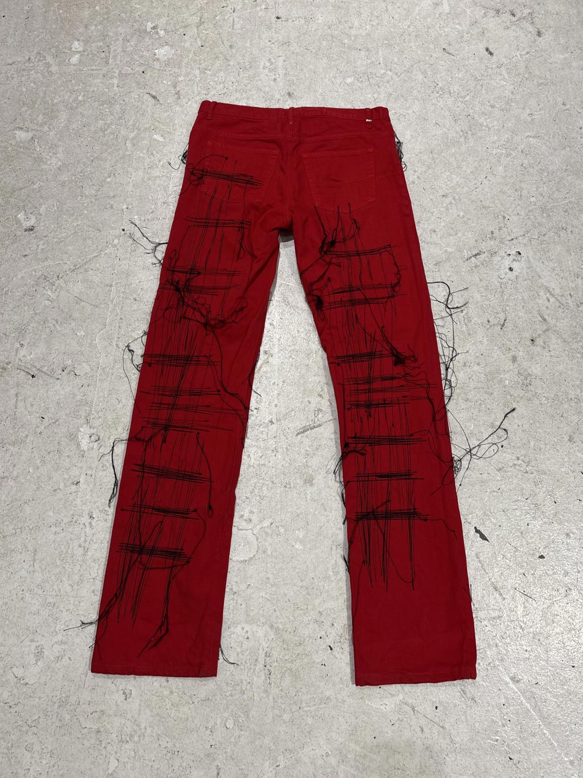 Dior Homme Red Stitch Denim
