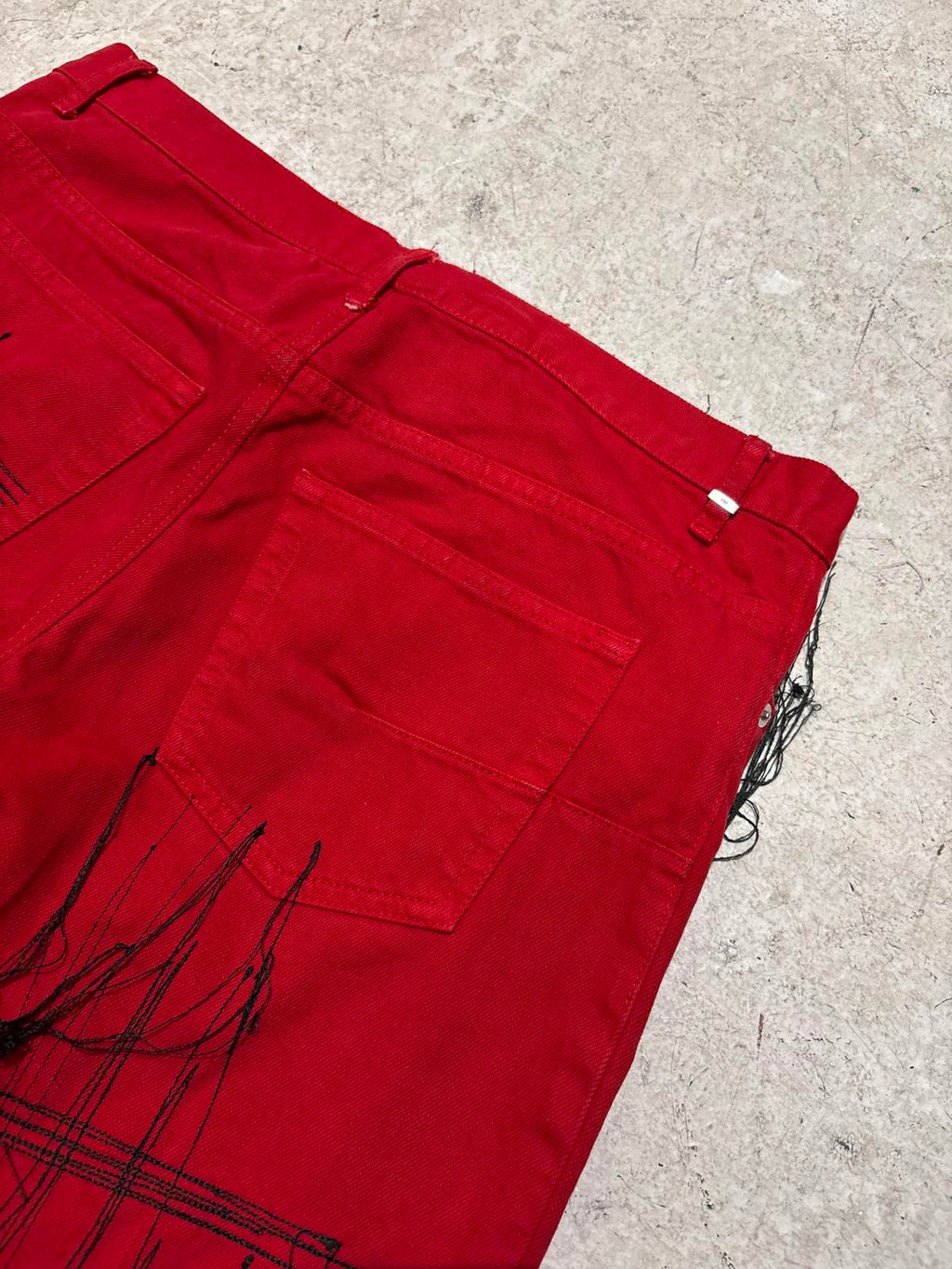 Dior Homme Red Stitch Denim