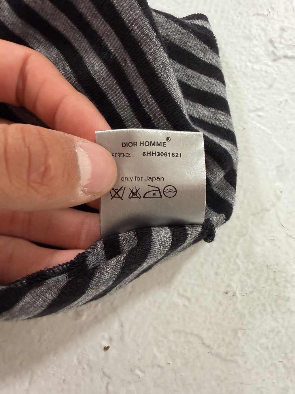 Dior Homme stripped pocket tee AW06