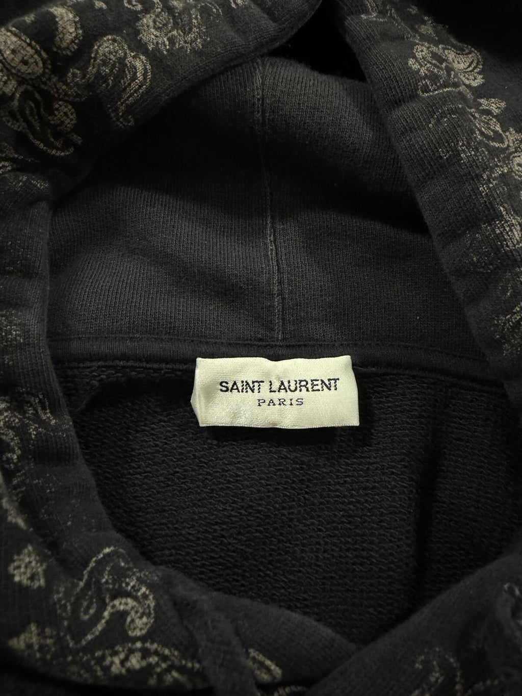 Saint Laurent Paisley hoodie {{ color }} {{ brand }} {{ archive }} {{ season }} {{ year }} {{ hedi slimane }}