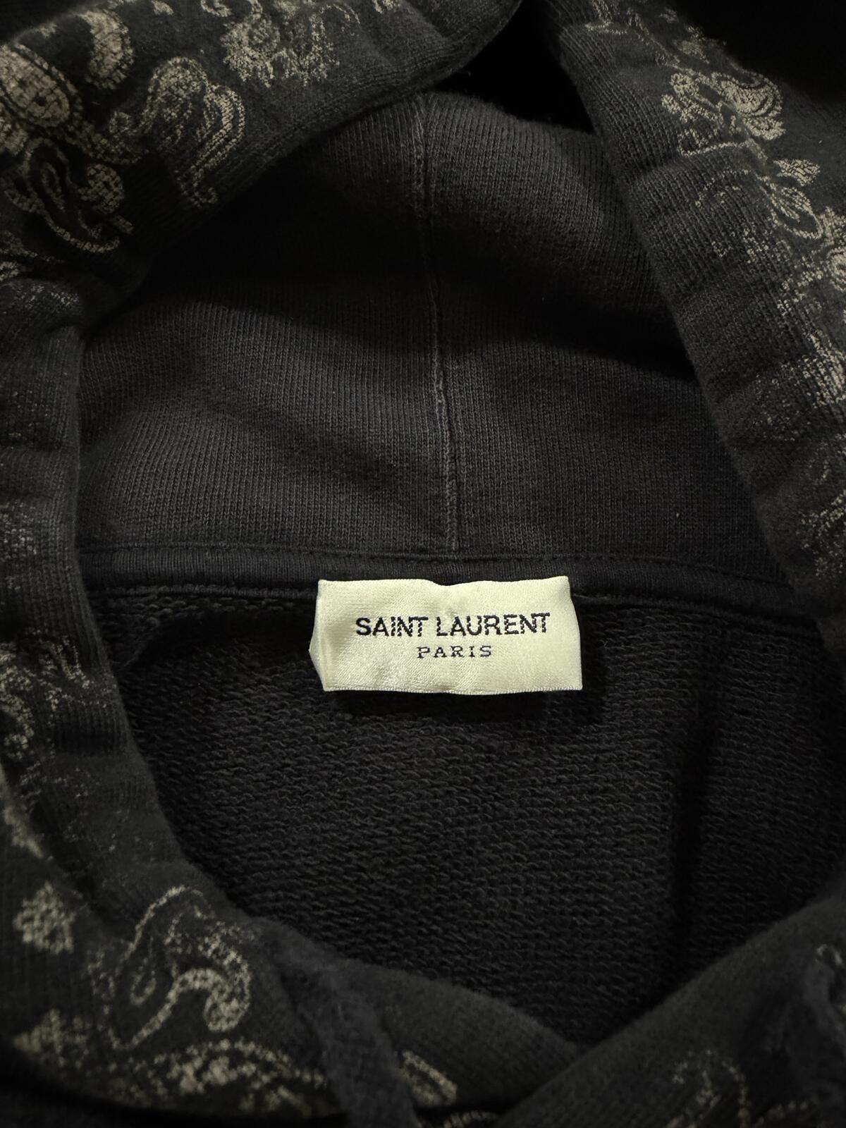 Saint Laurent Paisley hoodie {{ color }} {{ brand }} {{ archive }} {{ season }} {{ year }} {{ hedi slimane }}
