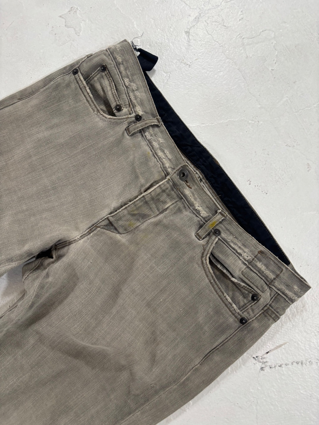 Rick Owens Egg Wash Detroit Cut Denim Jeans {{ color }} {{ brand }} {{ archive }} {{ season }} {{ year }} {{ hedi slimane }}