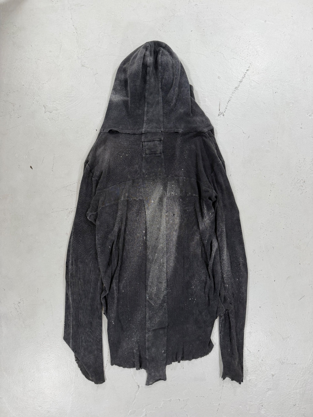 L.G.B. Back Cross Paint Splatter Hoodie