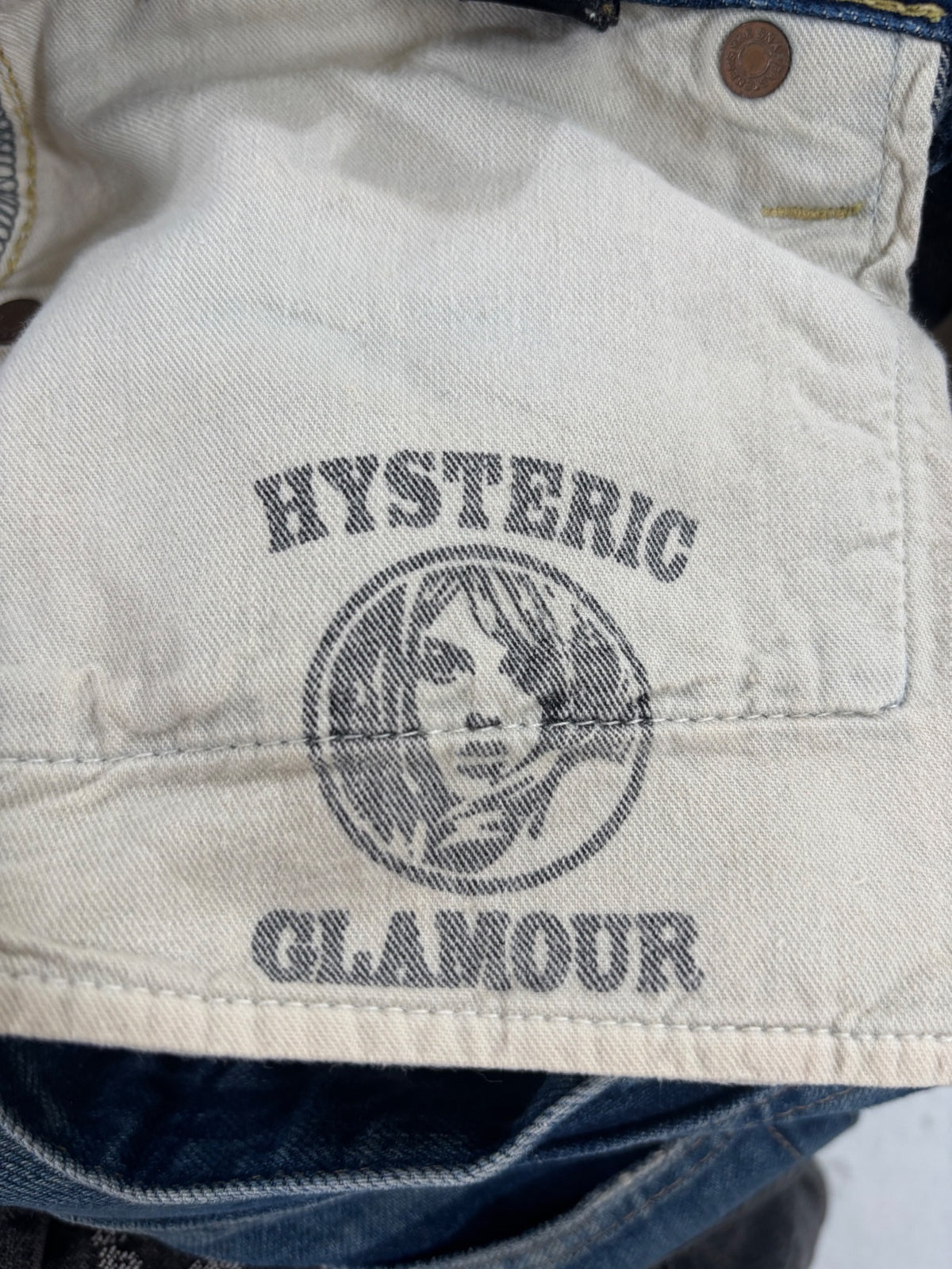Hysteric Glamour Studded Light Blue Denim {{ color }} {{ brand }} {{ archive }} {{ season }} {{ year }} {{ hedi slimane }}