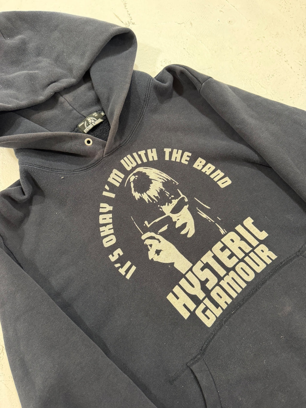 Hysteric Glamour "Its Ok Im With The Band" Hoodie {{ color }} {{ brand }} {{ archive }} {{ season }} {{ year }} {{ hedi slimane }}
