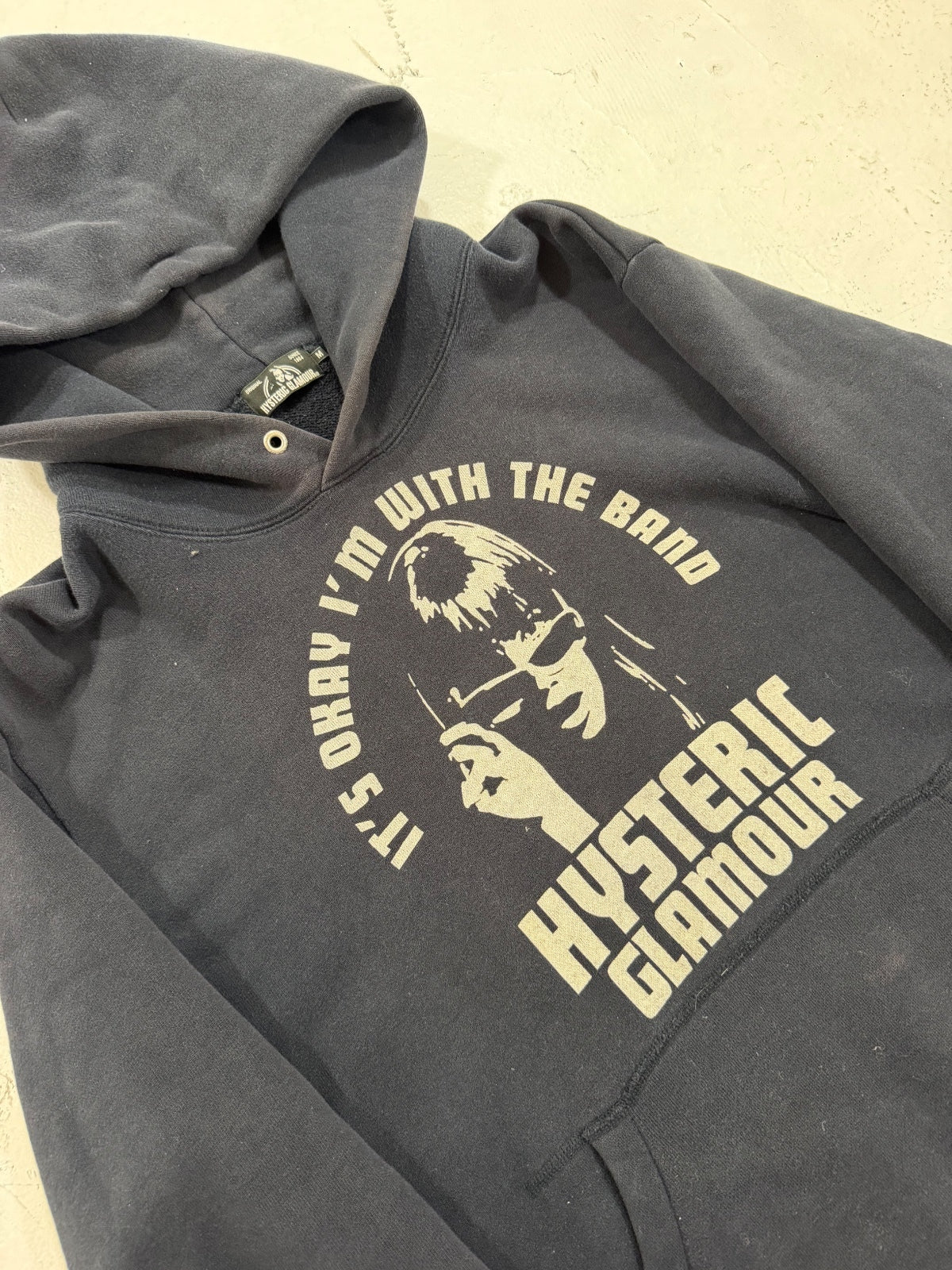 Hysteric Glamour "Its Ok Im With The Band" Hoodie {{ color }} {{ brand }} {{ archive }} {{ season }} {{ year }} {{ hedi slimane }}