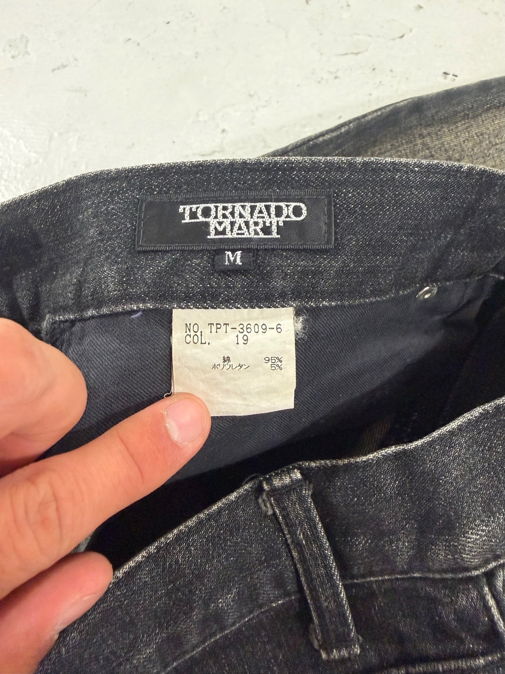 Tornado Mart Black Denim {{ color }} {{ brand }} {{ archive }} {{ season }} {{ year }} {{ hedi slimane }}