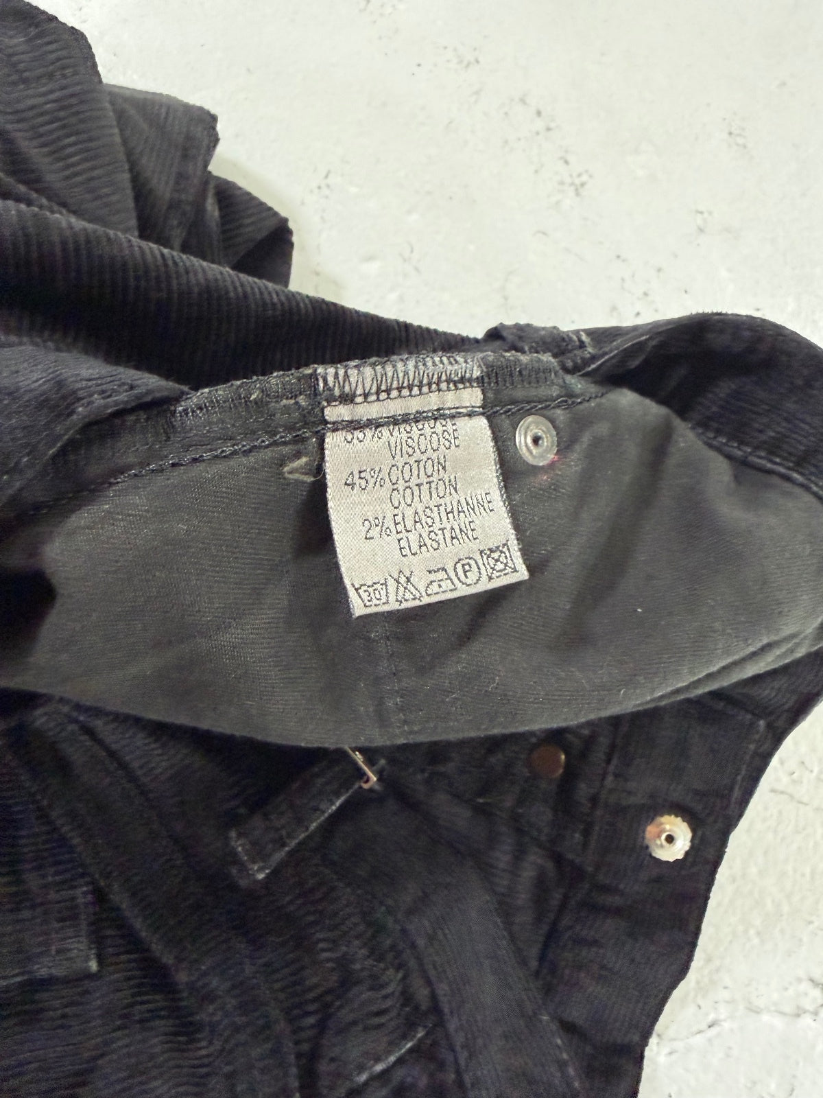 Dior Homme AW07 Waxed Corduroy Jeans {{ color }} {{ brand }} {{ archive }} {{ season }} {{ year }} {{ hedi slimane }}