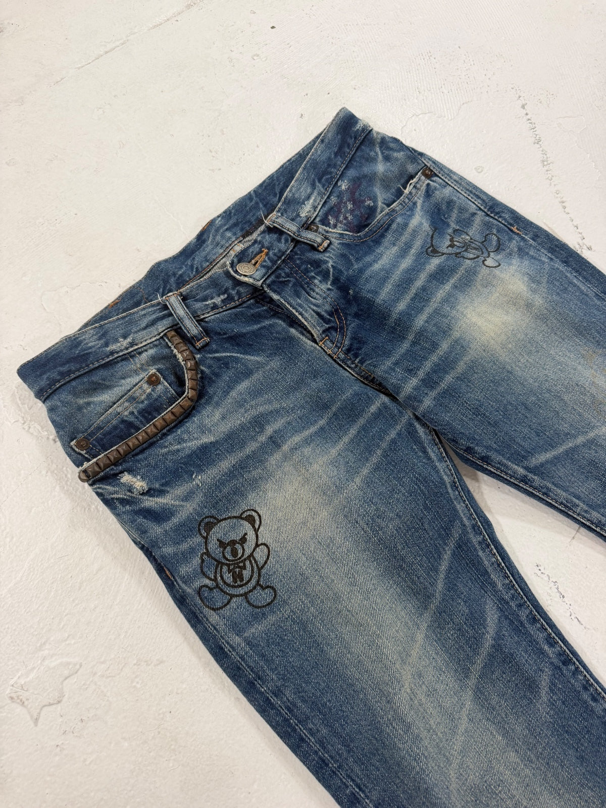 Hysteric Glamour Bear Motif Denim
