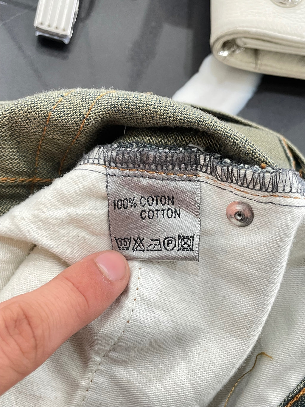 Dior Homme KVA Green Wash Denim