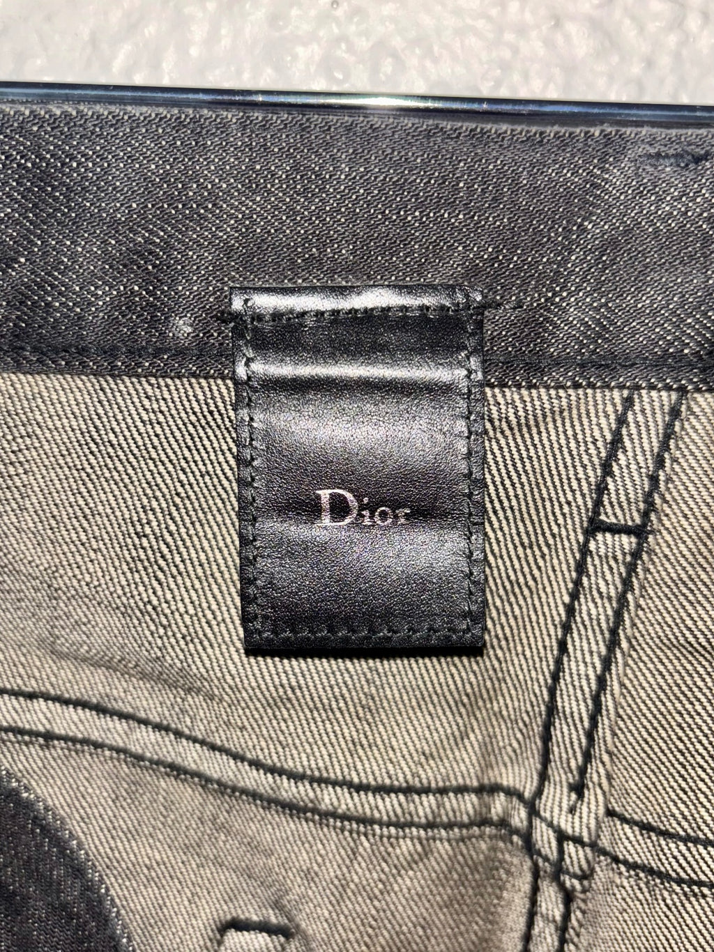 Dior Homme AW03 “Luster” Waxed Denim Jeans {{ color }} {{ brand }} {{ archive }} {{ season }} {{ year }} {{ hedi slimane }}