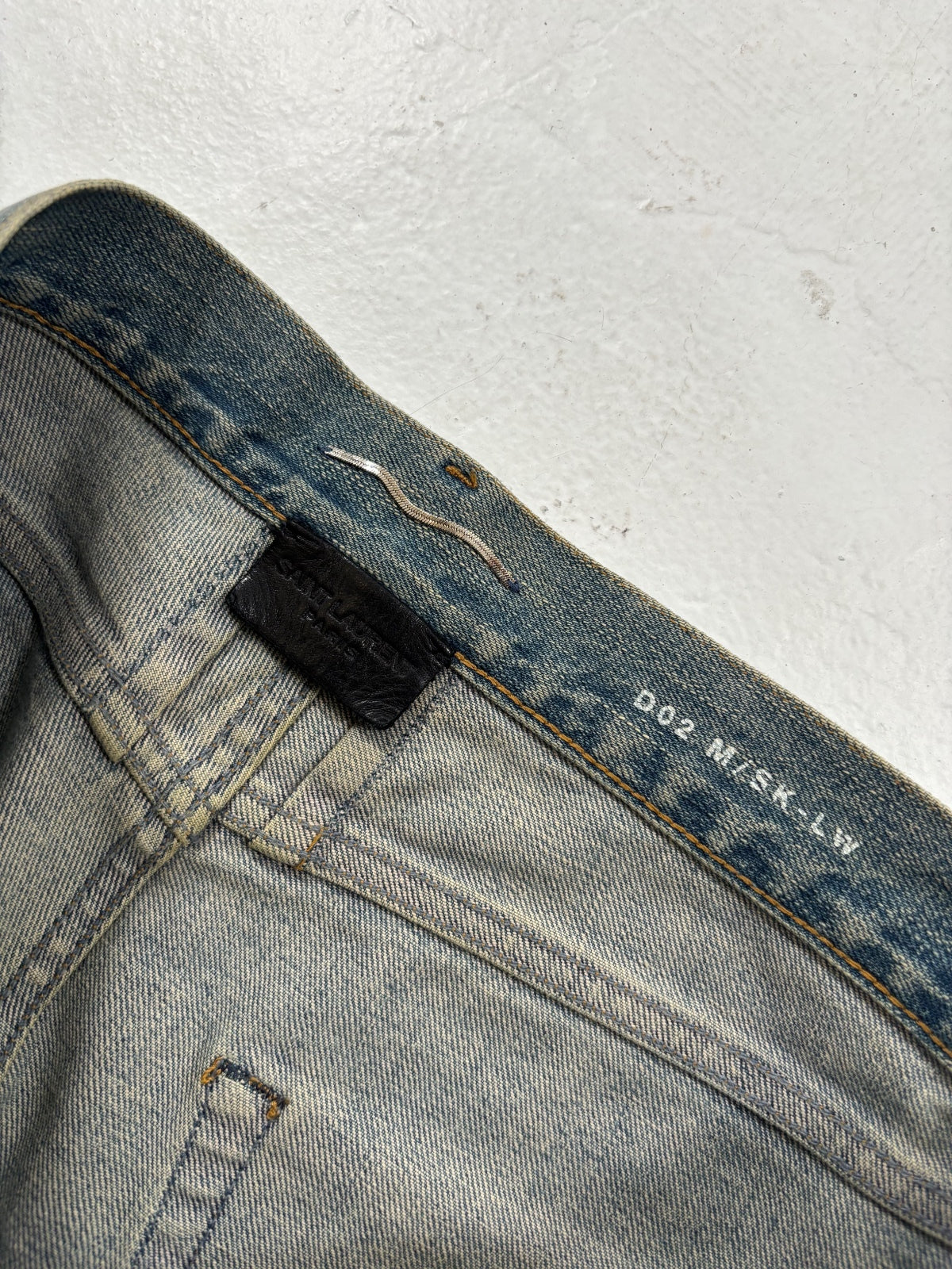 Saint Laurent Paris D02 Knife Cut Denim {{ color }} {{ brand }} {{ archive }} {{ season }} {{ year }} {{ hedi slimane }}