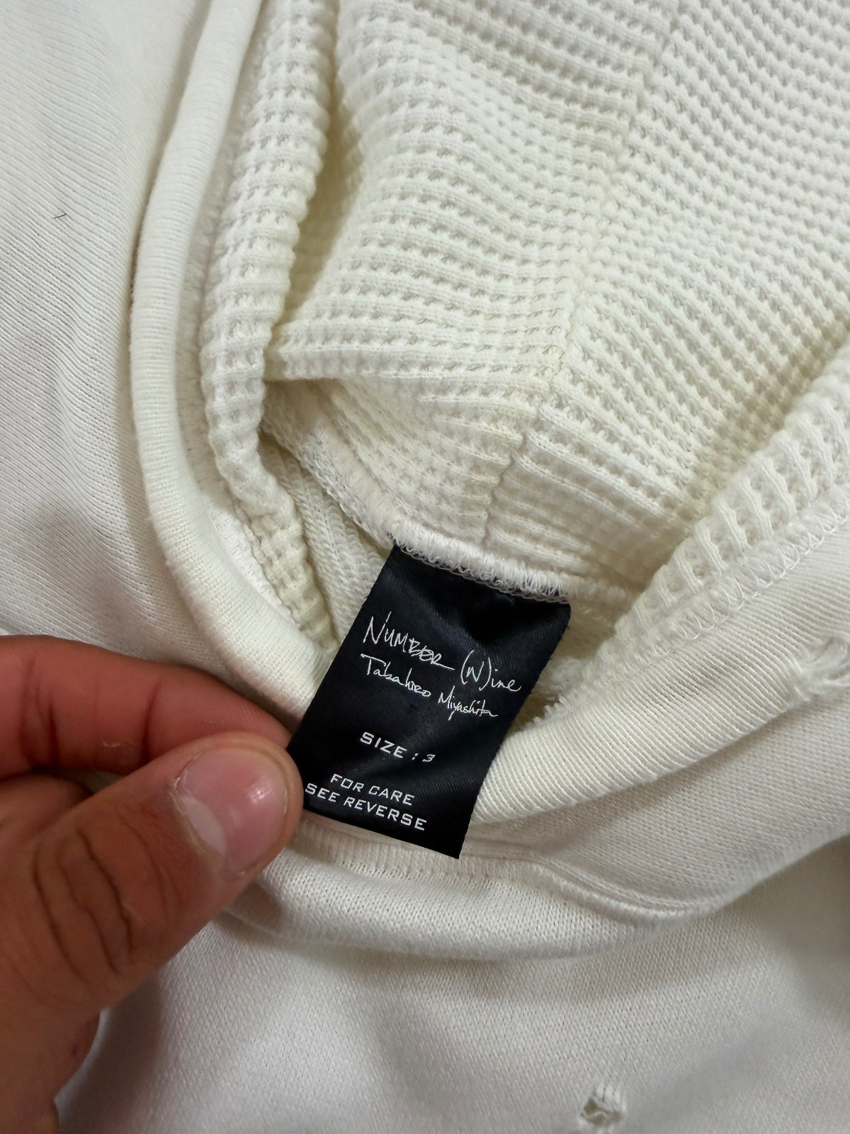 Number (N)ine White Double Skull Hoodie {{ color }} {{ brand }} {{ archive }} {{ season }} {{ year }} {{ hedi slimane }}