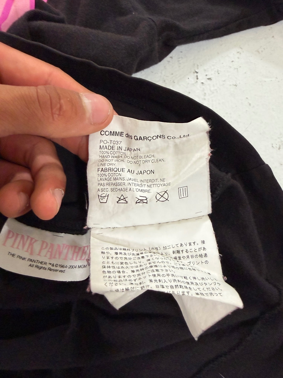 Comme Des Garcons Homme Pink Panther Tee {{ color }} {{ brand }} {{ archive }} {{ season }} {{ year }} {{ hedi slimane }}