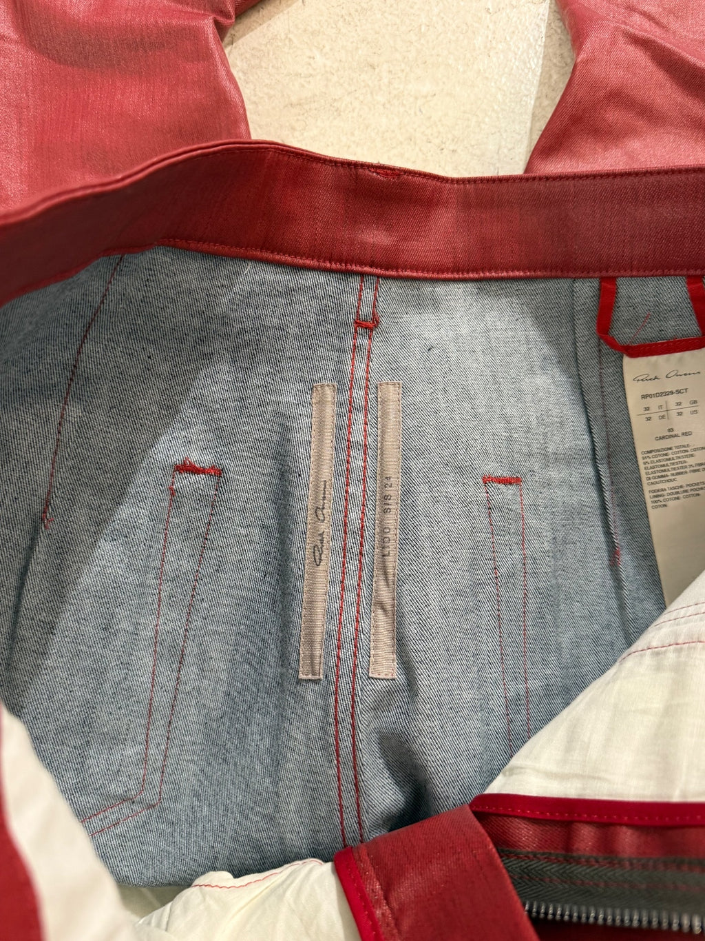 Rick Owens Mainline Cardinal Red Bolans