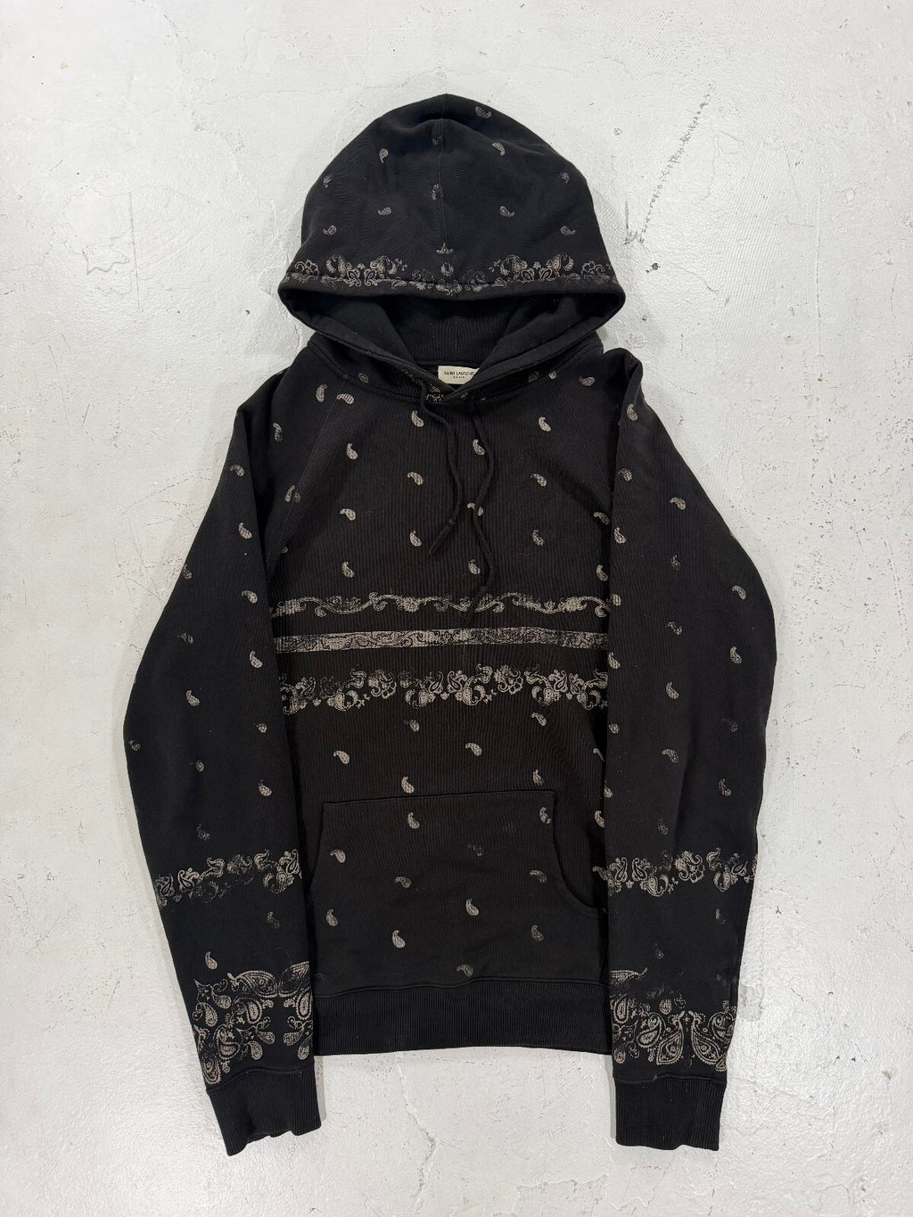 Saint Laurent Paris Paisley Hoodie