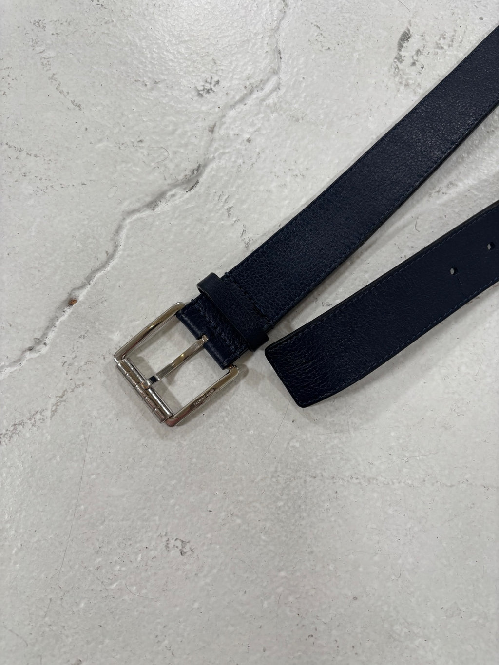 Dior Homme Dark Navy Leather Belt
