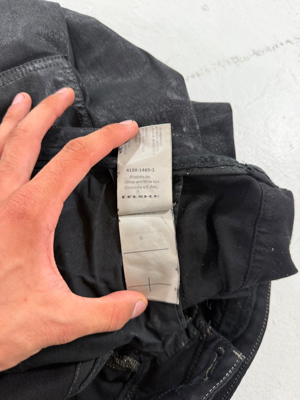 Rick Owens Olmar & Mirta Aircut Waxed Denim