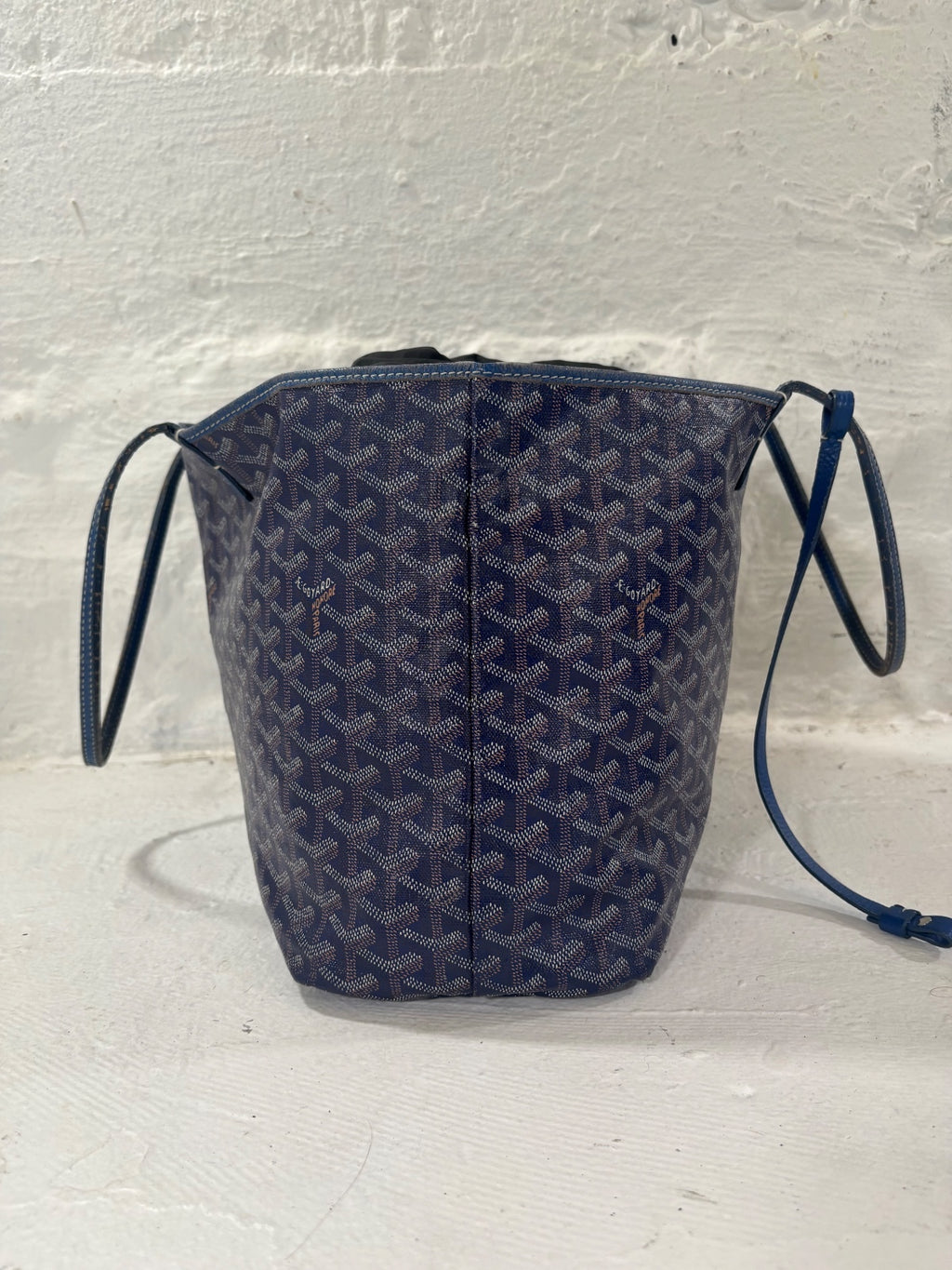 Goyard ST Louis PM Blue Monogram Tote Bag