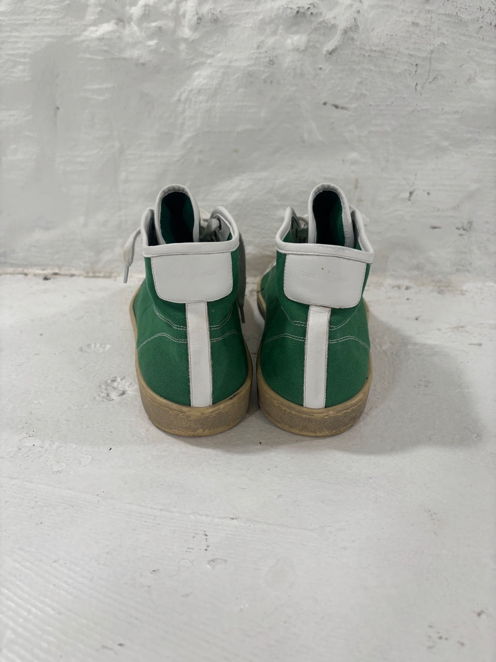 Saint Laurent Paris Green Trainers {{ color }} {{ brand }} {{ archive }} {{ season }} {{ year }} {{ hedi slimane }}