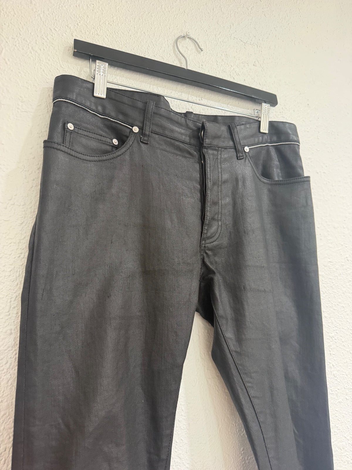 Balenciaga Coated Wax Denim {{ color }} {{ brand }} {{ archive }} {{ season }} {{ year }} {{ hedi slimane }}