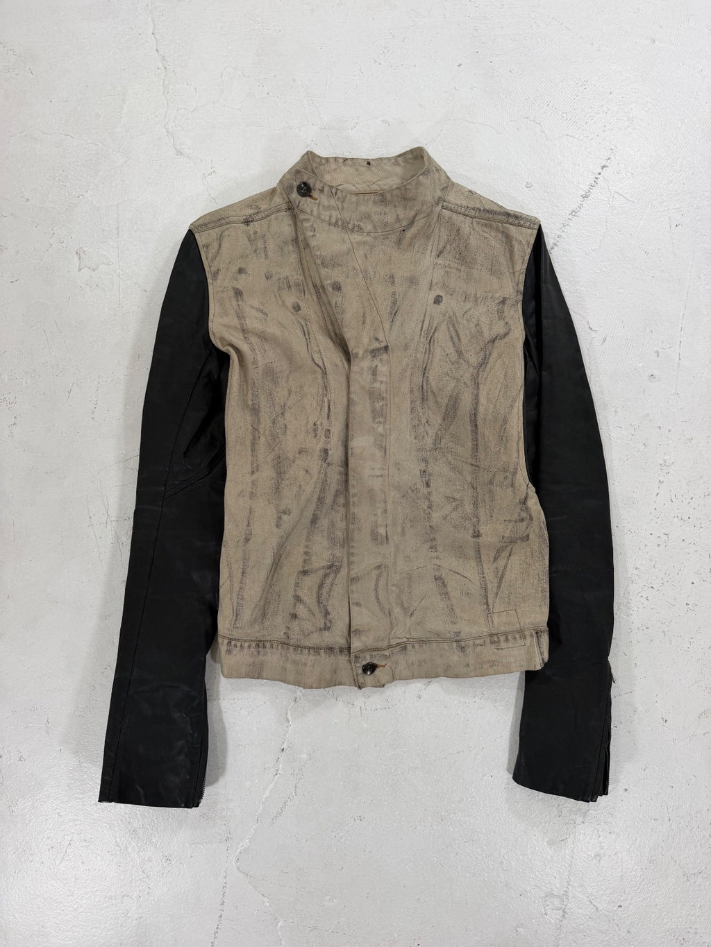 Rick Owens O&M SS10 Waxed Gravel Jacket {{ color }} {{ brand }} {{ archive }} {{ season }} {{ year }} {{ hedi slimane }}