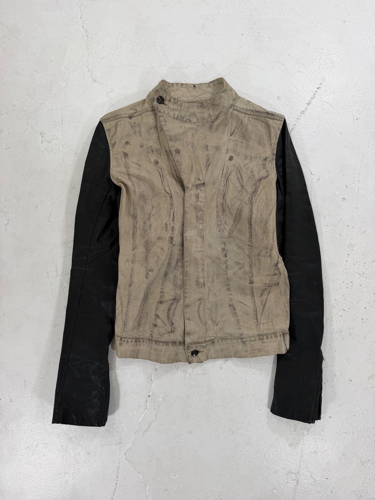 Rick Owens O&M SS10 Waxed Gravel Jacket {{ color }} {{ brand }} {{ archive }} {{ season }} {{ year }} {{ hedi slimane }}