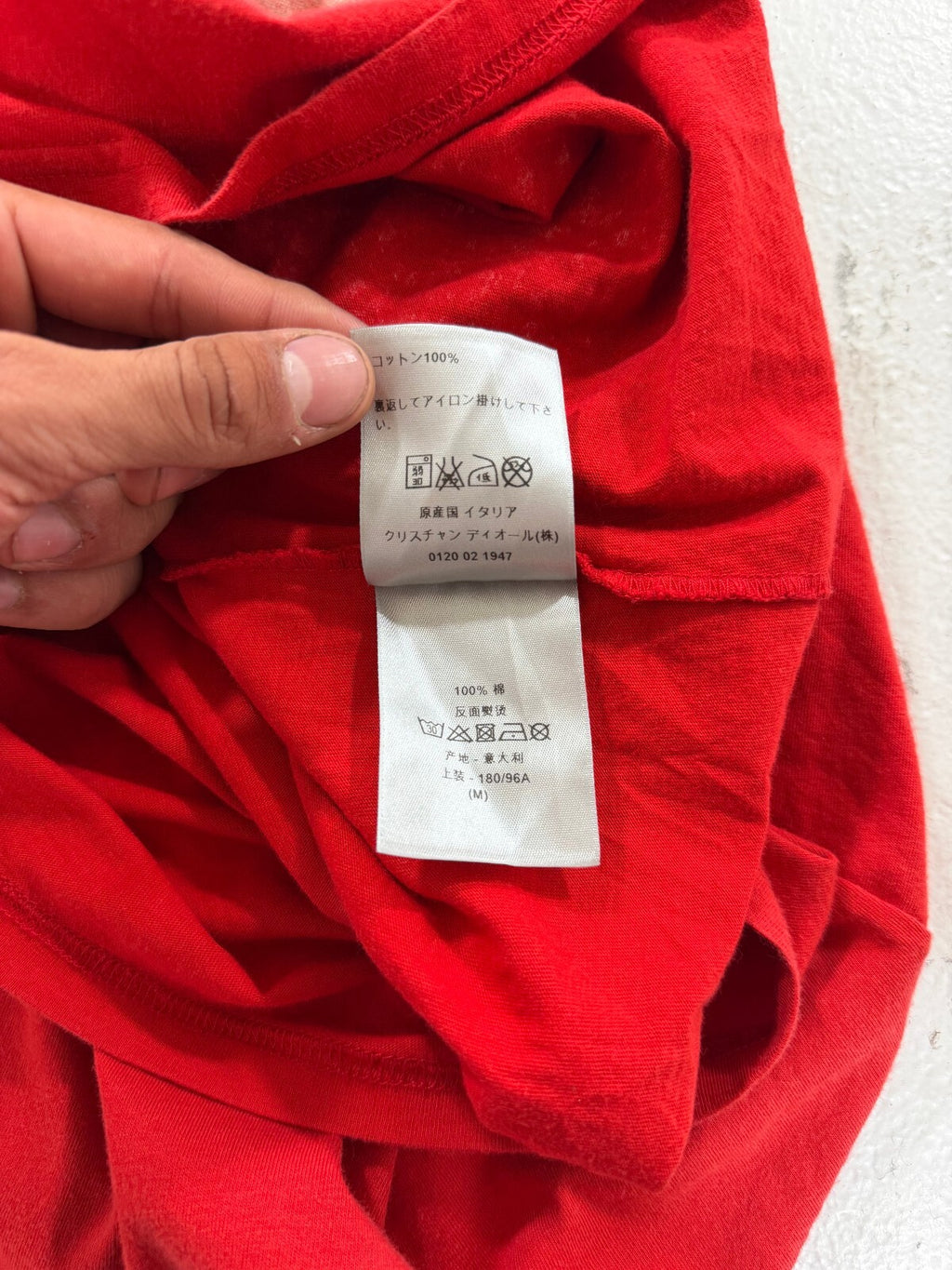 Dior Homme Red Geometric T-Shirt