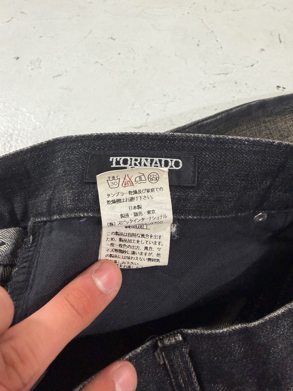 Tornado Mart Black Denim {{ color }} {{ brand }} {{ archive }} {{ season }} {{ year }} {{ hedi slimane }}