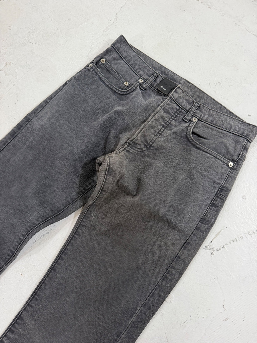 Dior Homme AW07 Grey Wash Denim {{ color }} {{ brand }} {{ archive }} {{ season }} {{ year }} {{ hedi slimane }}