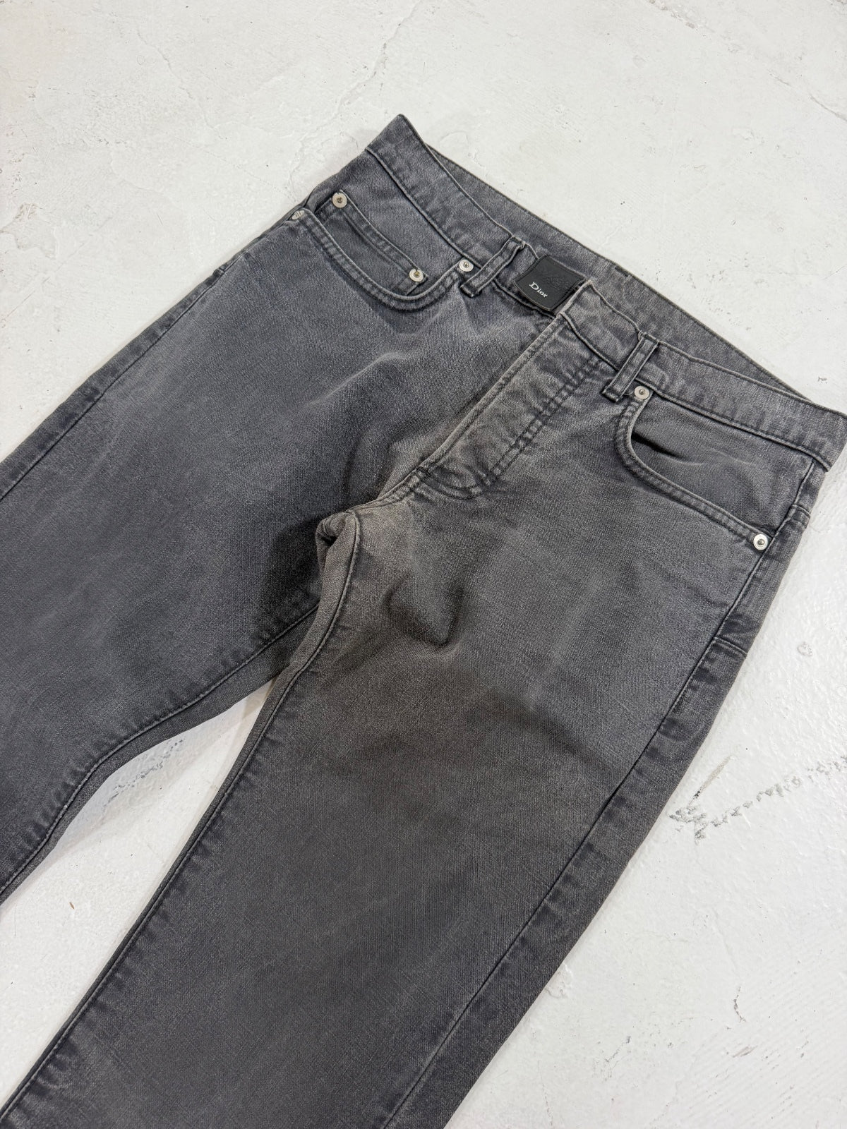 Dior Homme AW07 Grey Wash Denim {{ color }} {{ brand }} {{ archive }} {{ season }} {{ year }} {{ hedi slimane }}