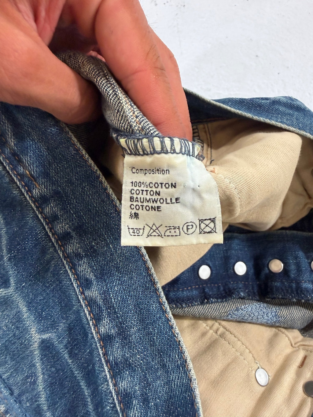 Dior Homme AW09 Rust Patch Denim {{ color }} {{ brand }} {{ archive }} {{ season }} {{ year }} {{ hedi slimane }}