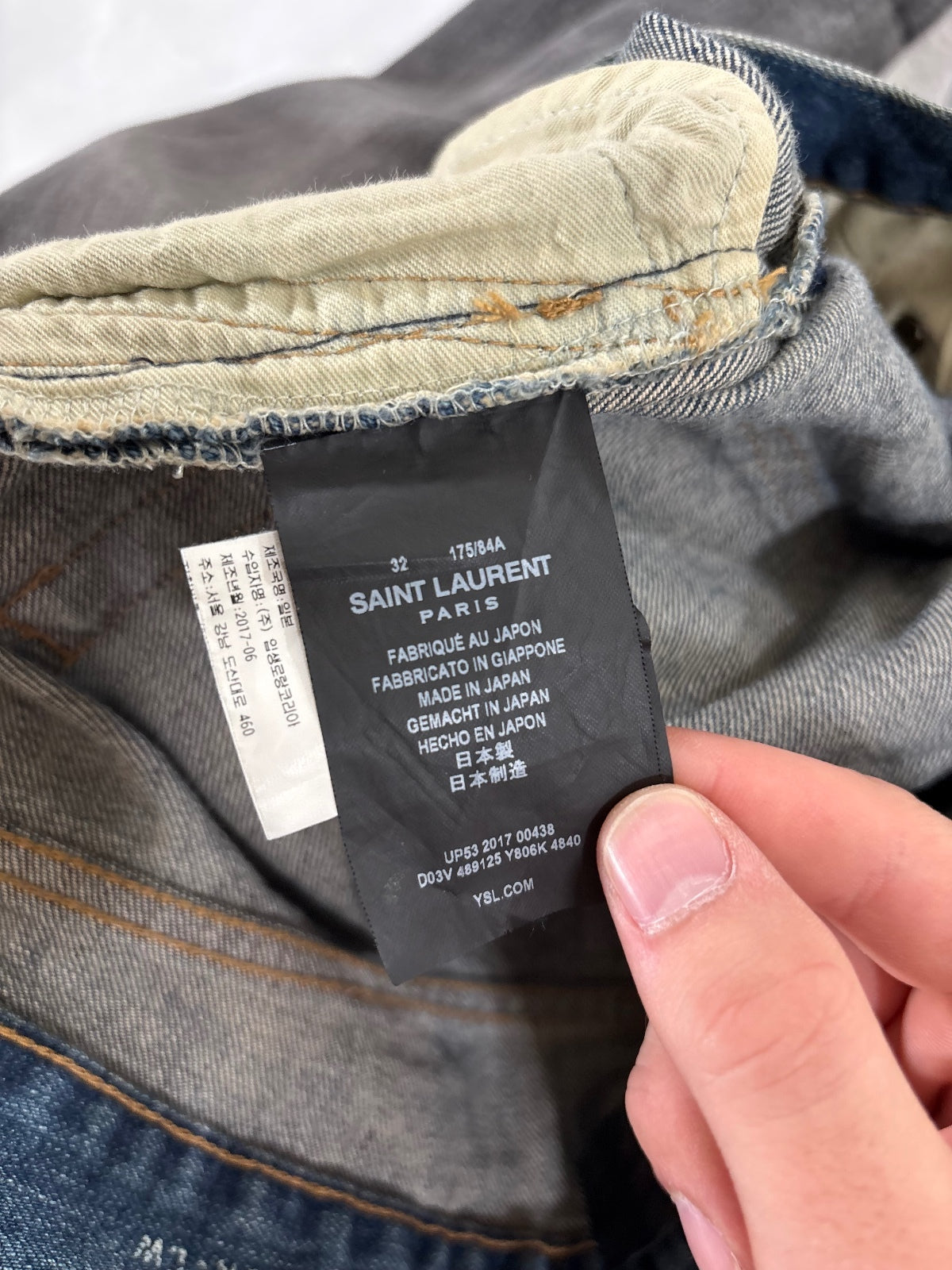 Saint Laurent Paris D02 Denim {{ color }} {{ brand }} {{ archive }} {{ season }} {{ year }} {{ hedi slimane }}
