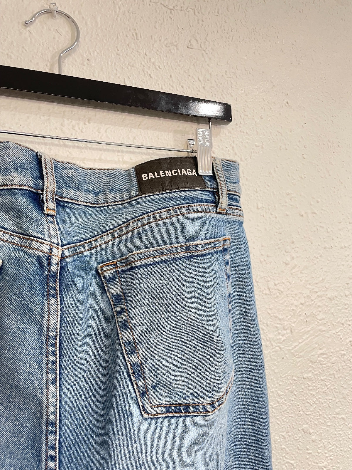 Balenciaga Blue Straight Cut Denim {{ color }} {{ brand }} {{ archive }} {{ season }} {{ year }} {{ hedi slimane }}