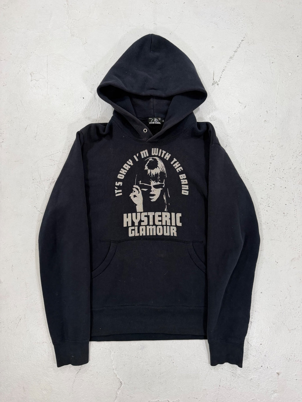 Hysteric Glamour "Its Ok Im With The Band" Hoodie {{ color }} {{ brand }} {{ archive }} {{ season }} {{ year }} {{ hedi slimane }}